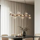 LumenXL Suspension de luxe couleur transparent - Sunita