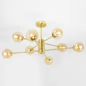 LumenXL Suspension design avec verre ambré - Idaho