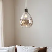 LumenXL Lampe suspendue à 1 lumière Verona - cognac