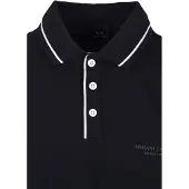 Armani Exchange T-Shirt bleu marine / blanc