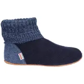 Giesswein Pantoufle bleu marine / bleu chiné