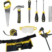 Stanley Jr. Outil - 10 Parties - Jaune - Stanley Jr. - UneTaille - Outil