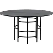 Ebuy24 Copenhagen table de salle à manger Ø140cm noir.