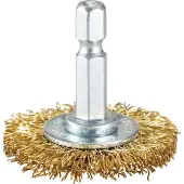 Makita Brosse à roue , laiton 38 mm - 0,3 mm - 1/4" de diamètre