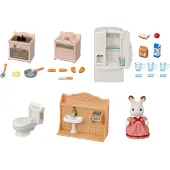 Sylvanian Families Set Motherhouse Accessories Figures Beige Enfants