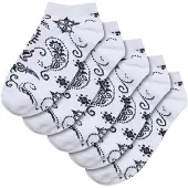 Urban Classics Chaussettes 'Bandana' noir / blanc