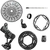 Sram Gx Axs Eagle E-mtb 104 Lk Groupset Argenté 34t / 10-52t
