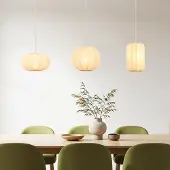 LumenXL Lampe suspendue Japandi Serica 3-light - beige