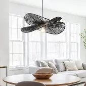 LumenXL Lampe suspendue moderne boho-chic Janah - noir