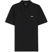 BOSS Polo en piqué de coton avec motif imprimé partout
