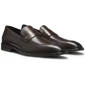 BOSS Mocassins en cuir à monogramme Double B