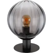 Globo Lighting Lampe de table Dallerta noir avec verre fumé
