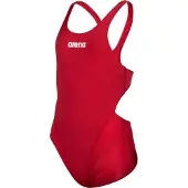 Arena Team Tech Solid Swimsuit Rouge 12-13 Years Fille