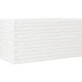 vidaXL Jardinière blanc 90x40x46 cm bois de pin massif