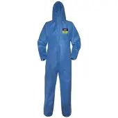 Uvex Combinaison chimique 5/6 Air Bleue à usage unique Imperméable aux particules Taille L