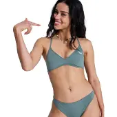 Roxy Essentials Sd Athletic Triangle Bikini Top Gris XS Femme