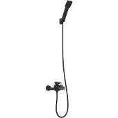 vidaXL Ensemble de pomme de douche noir G 1 / 2 pouce