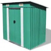 vidaXL Abri de jardin en métal vert