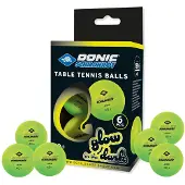 Donic Set de 6 balles fluorescentes Schildkröt Poly 40+