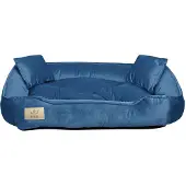 AIO Factory Parc pour chien 75x65 cm velours bleu