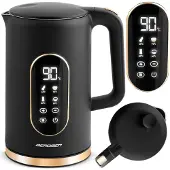 Berdsen Bouilloire électrique 1,7 l BD-712 noir et or