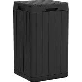vidaXL Poubelle d'extérieur anthracite 38x38x65 cm PP