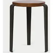 TIPTOE Lou Tabouret en bois Graphite Black | Tinted Oak