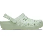 Crocs Classic Floral Cut Out Clogs Vert EU 41-42