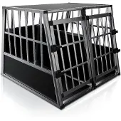 Juskys Boîte de transport pour chiens - - XL - aluminium