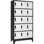 vidaXL Armoire à casiers Anthracite et blanc 90x40x180 cm Acier
