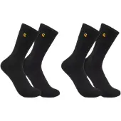 Carhartt Long Socks 2 Pairs Noir EU 38-41