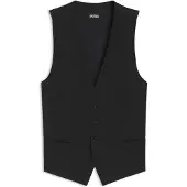 BOSS Gilet Slim en laine vierge à motif logo