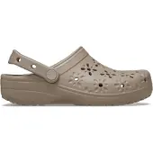 Crocs Classic Floral Cut Out Clogs Marron EU 41-42