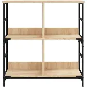 vidaXL Bibliothèque chêne sonoma 78,5x33x188,5 cm bois d'ingénierie