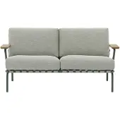 Muuto Settle Canapé 2 Places Ribbed Weave 2| Dark Green