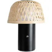 LINDBY Nifelia LED Portable Lampe de Table Dim. CCT Bois/Noir