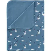 Fresk Dinosaur Cotton Blanket Bleu