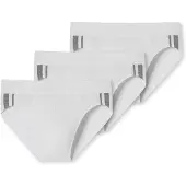 Schiesser Slip gris foncé / blanc cassé