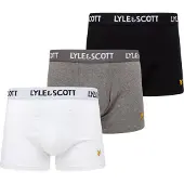Lyle & Scott Boxers 'Barclay' gris chiné / noir / blanc