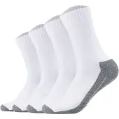 Camano Chaussettes de sport gris foncé / blanc cassé