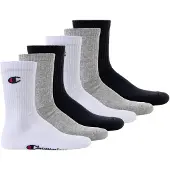 Champion Chaussettes de sport gris chiné / rouge / noir / blanc