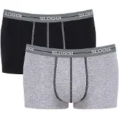 Sloggi Boxers gris / noir