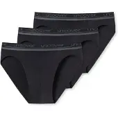 Schiesser Slip 'Rio' gris foncé / noir