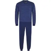 Hajo Pyjama long bleu / bleu foncé