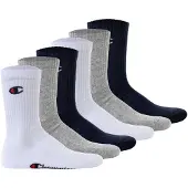 Champion Chaussettes bleu marine / gris chiné / rouge / blanc