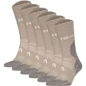 Head Chaussettes de sport taupe / gris chiné / blanc
