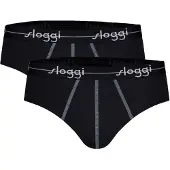 Sloggi Slip 'Blue Start' bleu fumé / noir / blanc