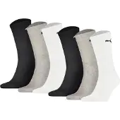 Puma Chaussettes de sport gris / noir / blanc