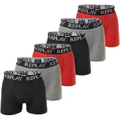 Replay Boxers gris / rouge / noir