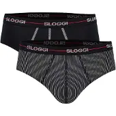 Sloggi Slip rouge / noir / blanc